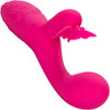 Rechargeable Butterfly Kiss Silicone Flutter Dual Stimulation Vibrator By CalExotics - Pink