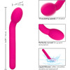 Bliss Liquid Silicone Tulip Rechargeable Waterproof G-Spot Vibrator - Pink