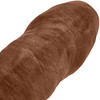 The Reservo Uncut 5.25" Silicone Uncircumcised Dual Density Realistic Dildo By Uberrime - Chocolate