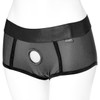 EM.EX. Active Harness Wear - Fit Strap-On Harness Brief By Sportsheets - Gray, X-Large - Waists 31" to 34"