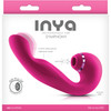Inya Symphony Rechargeable Silicone Pressure Wave Clitoral Stimulator & G-Spot Vibrator - Pink