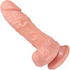 The Rebound 5 Inch Silicone Realistic Dildo With Balls & Suction Cup Base By Fukena - Vanilla