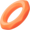 Alpha Liquid Silicone Sexagon Cock Ring By CalExotics - Orange