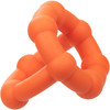 Alpha Liquid Silicone All Star Cock & Balls Ring By CalExotics - Orange