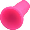 Strap U Power Player 28X Vibrating Rechargeable 6.5" Silicone Dildo With Remote - Pink