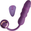 INMI Thrust Thumper Rechargeable Silicone Thrusting Vibrator With Remote - Purple