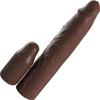 Fantasy X-tensions Elite Silicone 9" Penis Extension With 3" Removable Extender - Chocolate