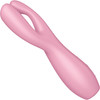 Satisfyer Threesome 3 Rechargeable Waterproof 12-Function Dual Stimulation Vibrator - Pink