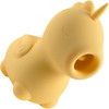 Unihorn Bean Blossom Flicking Silicone Clitoral Vibrator - Yellow