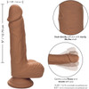 Silicone Studs Realistic 5" Suction Cup Dildo - Caramel