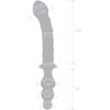 Gläs 10" Twister Dual-Ended Glass Dildo  - Clear & Blue