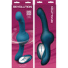 Revolution Tsunami Shaking Thrusting Silicone Rechargeable Dual Stimulator With Remote By NS Novelties - Teal