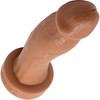 BIG Daddy Duncan Large 8" Platinum Silicone Realistic Dildo By Dee's Big Daddies - Caramel