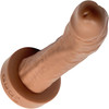 BIG Daddy Dominic XL 9" Platinum Silicone Realistic Dildo By Dee's Big Daddies - Caramel