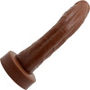 BIG Daddy Dominic Large 8" Platinum Silicone Realistic Dildo By Dee's Big Daddies - Chocolate