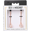 Sex & Mischief Brat Pearl Nipple Clips Jewelry By Sportsheets