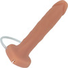 Strap-on-Me Squirting Harness Compatible Realistic Silicone Dildo - Large, Vanilla