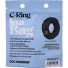 In A Bag Black Silicone C-Ring By Doc Johnson