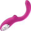 Strike A Pose Rechargeable Silicone Dual Stimulation G-Spot & Clitoral Vibrator With Suction By Evolved Novelties