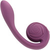 Gender X Poseable You Rechargeable Waterproof Silicone Dual Stimulation Vibrator - Purple