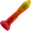 Sparrow Large 8.6" Silicone Vac-U-Lock Dildo By Silc Arts - Amber