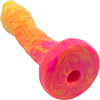 Sparrow Large 8.6" Silicone Vac-U-Lock Dildo By Silc Arts - Amber