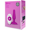 b-Vibe Novice Plug Vibrating Anal Plug With Remote - Fuchsia