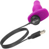 b-Vibe Novice Plug Vibrating Anal Plug With Remote - Fuchsia