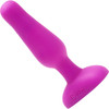 b-Vibe Novice Plug Vibrating Anal Plug With Remote - Fuchsia