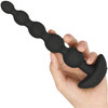 b-Vibe Cinco Vibrating Rechargeable Silicone Anal Beads With Remote - Black