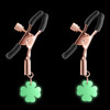 Bound Adjustable G4 Glow In The Dark Nipple Clamps by NS Novelties - Rose Gold