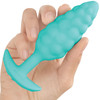 b-Vibe Bump Texture Small Vibrating Rechargeable Silicone Anal Plug - Mint Green