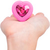 b-Vibe Vibrating Heart Silicone Rechargeable Anal Plug With Remote - Small / Medium
