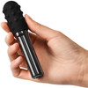 Le Wand Grand Bullet Waterproof Vibrator With Textured Silicone Sleeve & Ring - Black