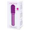 Le Wand Grand Bullet Waterproof Vibrator With Textured Silicone Sleeve & Ring - Cherry Purple