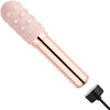 Le Wand Grand Bullet Waterproof Vibrator With Textured Silicone Sleeve & Ring - Rose Gold