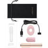 Le Wand Grand Bullet Waterproof Vibrator With Textured Silicone Sleeve & Ring - Rose Gold