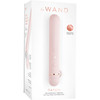 Le Wand Baton Rechargeable Vibrator With Textured Silicone Ring - Rose Gold