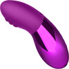 Le Wand Point Rechargeable Waterproof Palm Sized Silicone Vibrator - Cherry Purple