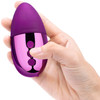 Le Wand Point Rechargeable Waterproof Palm Sized Vibrator - Cherry Purple