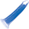 Lollicock Glow In The Dark 8" Silicone Suction Cup Dildo - Blue