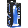 Lollicock Glow In The Dark 8" Silicone Suction Cup Dildo - Blue