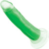 Lollicock Glow In The Dark 8" Silicone Suction Cup Dildo - Green