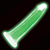 Lollicock Glow In The Dark 8" Silicone Suction Cup Dildo - Green