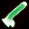 Lollicock Glow In The Dark 8.2" Silicone Suction Cup Dildo With Balls - Green