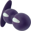 Fun Factory B Ball Duo Silicone Weighted Butt Plug - Dark Violet & White