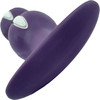 Fun Factory B Ball Duo Silicone Weighted Butt Plug - Dark Violet & White