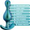 Anal Adventures Matrix Photon Silicone Butt Plug By Blush - Neptune Teal