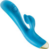 Aria Arousing AF Silicone Waterproof Dual Stimulation Vibrator By Blush - Blue