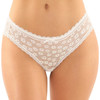 Bottoms Up Daisy Crotchless Lace & Mesh Panty by Fantasy Lingerie - L/XL